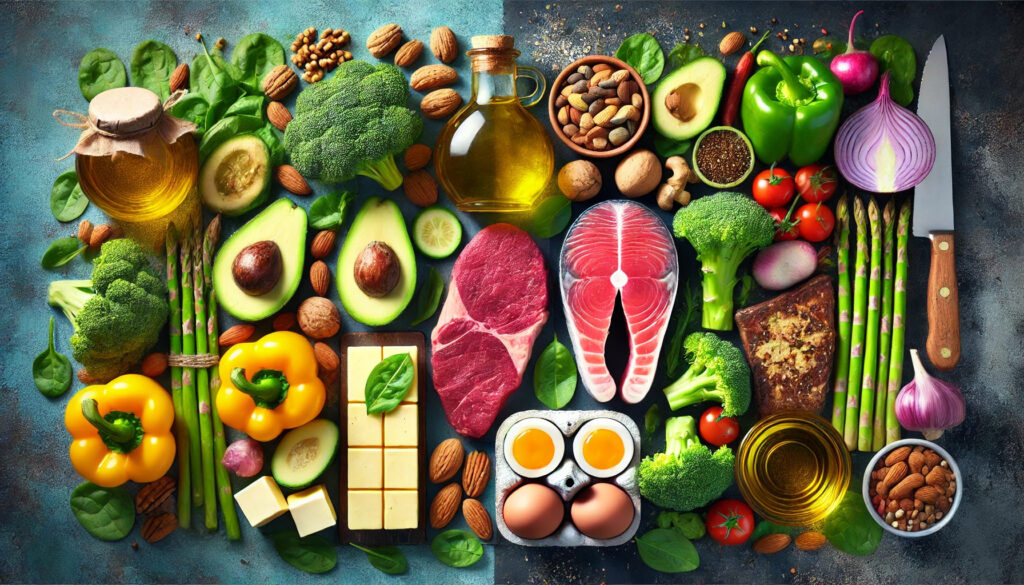 the presentation of the best keto diet food list