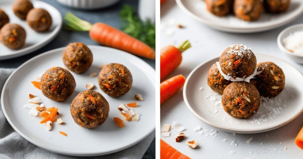 Keep your snacking in check with these delightful Carrot Cake Energy Bites. At just 34 calories per bite, these tasty morsels offer the delectable flavors of carrot cake without the added sugars or excess calories.
