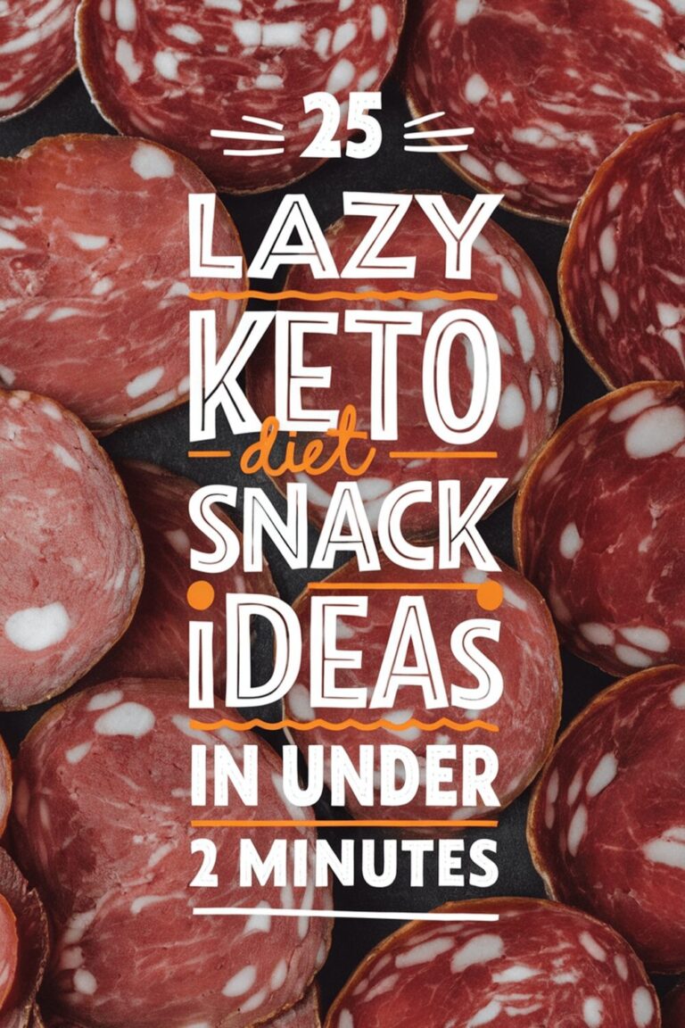 Effortless Keto: 25 Lazy Keto Diet Snack Ideas in Under 2 Minutes